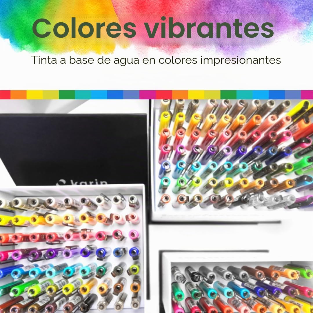 KARIN Mega Box Plus – 72 colores + 3 Blender, BrushMarker Pro